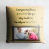 Gift Quirky Personalized Satin Pillow for Brother