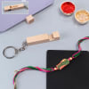 Quirky Rakhi WIth Personalized Keychain Online