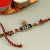 Gift Quirky Rakhi With Personalized LED Bottle