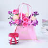 Radiant Bloom in Cute Bag With Jar Cake Online