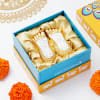 Buy Radiant Gold Silver Finish Charan Paduka For Diwali