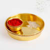 Shop Radiant Rajwada Rakhi Hamper For Bhaiya And Bhabhi