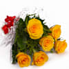 Radiant Yellow Roses Bouquet Online