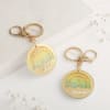 Rainbow Artistry Personalized Couple Keychain Online