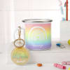 Rainbow Love Personalized Rainbow Enamel Mug And Keychain Combo Online