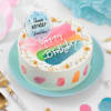Buy Rainbow Swirl Personalized Birthday Cake