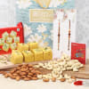Rakhi Hamper with Soan Papdi and Dry Fruits Online