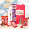Rakhi with Chocolates and Greeting Card hamper Online