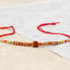 Gift Rakhi with Sweets and Greeting Card Hamper