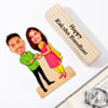 Gift Raksha Bandhan Personalized Acrylic Caricature