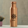 Rangoli Personalized Copper Water Bottle Online