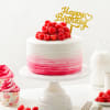 Raspberry Ombre Birthday Cake (Half Kg) Online