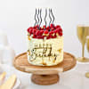 Raspberry Vanilla Birthday Cake (1 Kg) Online