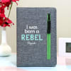 Rebel Personalized Notebook With Zipper Pocket Online