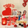 Red And White Personalized Basket Of Love Online