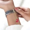 Buy Red Butterfly Ladies Wristwatch Charm