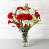 Red Carnations Christmas Arrangement Online