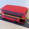 Red Double Decker Bus Birthday Fondant Cake (2.5 Kg) Online