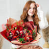 Red florist's fantasy bouquet Online