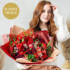 Red florist's fantasy bouquet Online