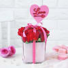 Buy Red Romance In Vase