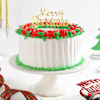 Red Roses Christmas Cream Cake Online