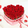 Shop Red Roses in Heart Shaped Gift Box (30 Stems)