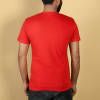 Gift Red Round Neck Tshirt With Logo