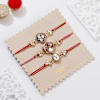 Shop Regal Meena and Kundan Rakhis-Set Of 5