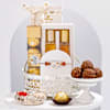 Regal Silver Basket Rakhi Hamper Online