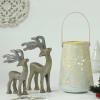 Reindeer Decor And Lantern Christmas Gift Set Online