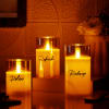 Shop Relax Refresh Recharge Personalized LED Candles - Set Of 3