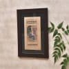 Gift Relaxing Beautiful Lady in Wooden Framed Painting