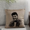 Shop Reserved For Bhai - Personalized Velvet Pocket Cushion - Beige