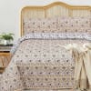 Gift Reversible Blooming Floral Printed Cotton Double Bedcover & Quilt