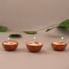 Buy Rich Besan Laddoo And Diwali Diyas Combo