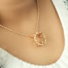 Shop Ring of Hearts Rose Gold Finish Pendant Necklace