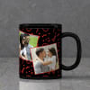 Gift Romantic Collage Personalized Black Mug