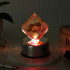 Romantic Moments - Personalized Rotating LED Crystal Cube Online