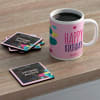 Romantic Personalized Birthday Mug Coasters combo Online