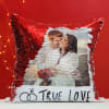 Gift Romantic Personalized Sequin Cushion