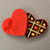 Gift Romantic Red Heart Box Of Assorted Dark And Milk Chocolates 10 Pcs