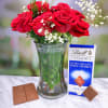 Rose Bouquet With Lind Milk Online