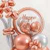 Gift Rose Gold Charm Birthday Balloon Arrangement