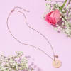 Buy Rose Gold Personalized Round Pendant