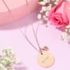 Rose Gold Personalized Round Pendant Online