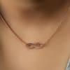 Buy Rose Gold-plated Infinity Pendant Necklace