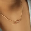 Shop Rose Gold-plated Infinity Pendant Necklace