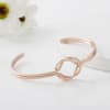 Gift Rose Gold Women's Watch With Infinity Knot Bracelet