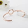 Buy Rose Gold Women's Watch With Infinity Knot Bracelet